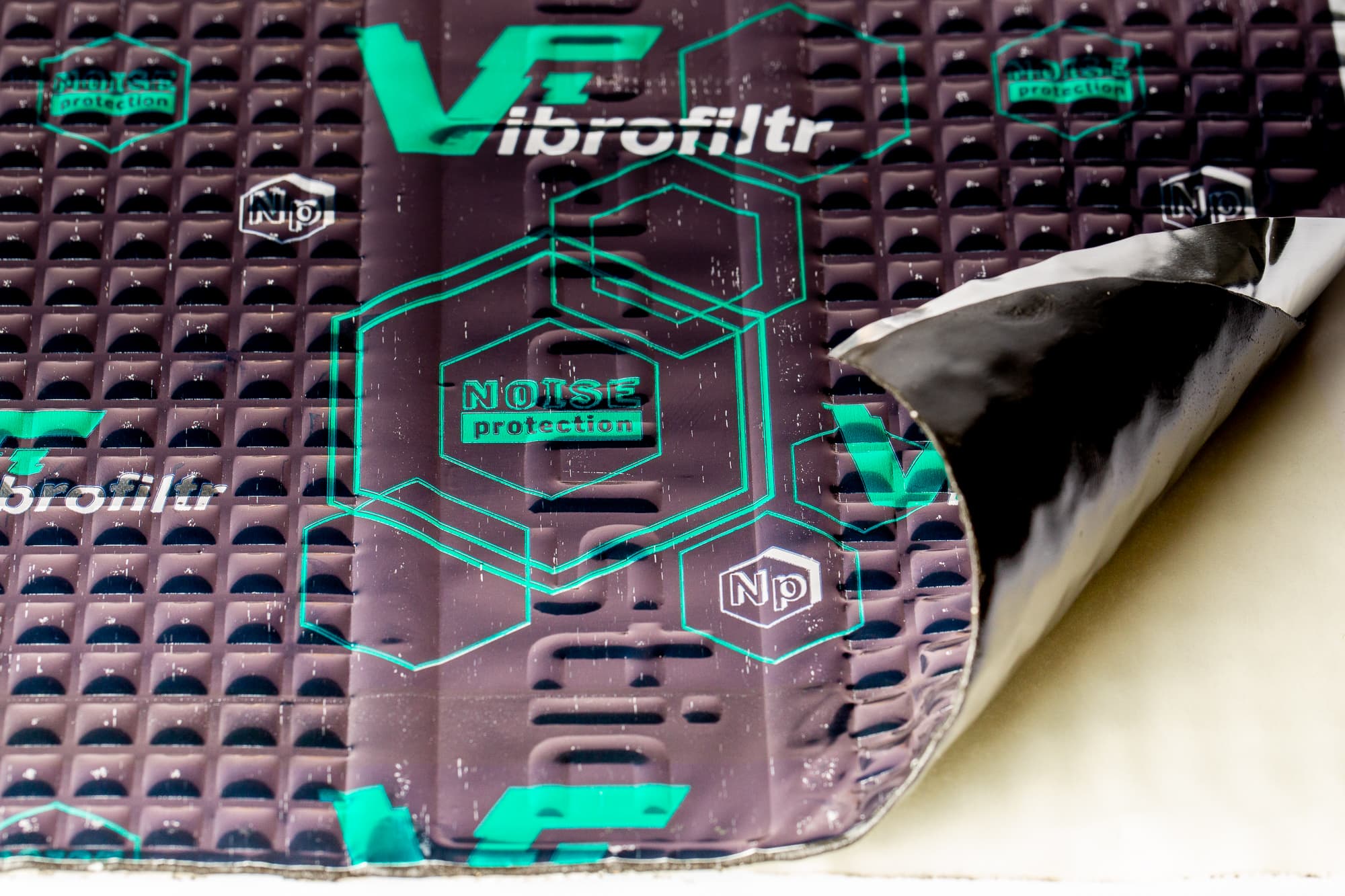 Vibrofiltr- Materials for acoustic insulation of cars